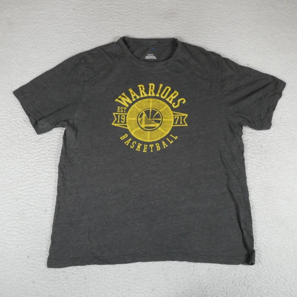 Golden State Warriors Basketball T-Shirt Men Gray Short Sleeve